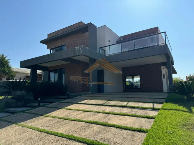 Magnifica casa com 4 suítes, totalmente mobiliada em condomínio, Porangaba-SP
