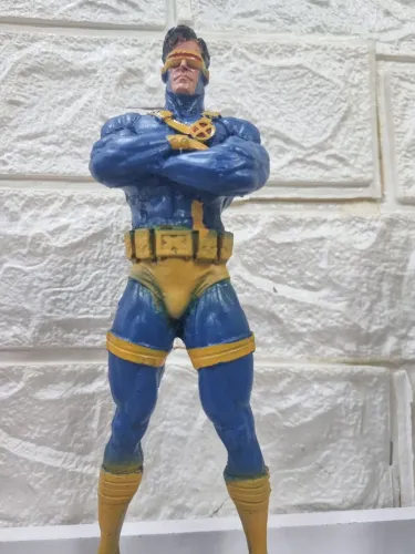 Boneco Resina Colecionador 20cm Cyclops Scott Summers X Men