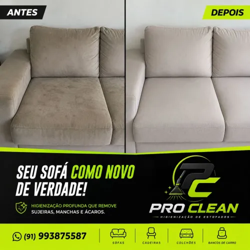 Higienização Profissional de Sofá