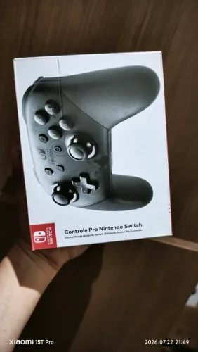 Vende novo lacrado controle original Nintendo Switch Pro Controller