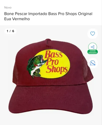 Boné Pescar Importado Bass Pro Shops original