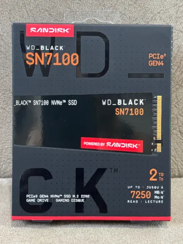 SSD M2 WD Black SN7100 - NVMe 2TB PCIe Gen 4.0 p/ Gaming ps5