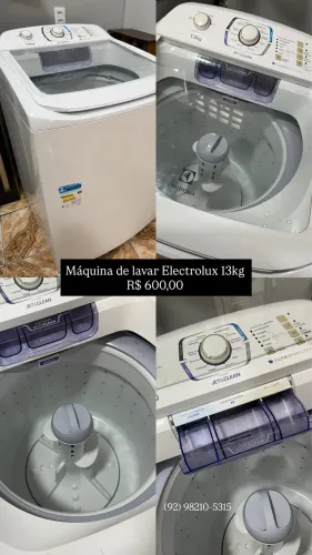 Máquina de Lavar 13kg Electrolux