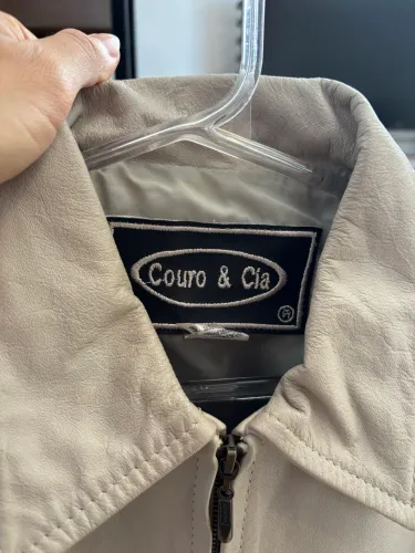Jaqueta de couro legítimo G unisex