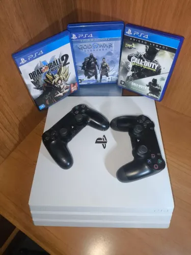 Ps4 pro branco impecável