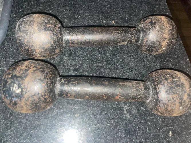 Par de Halter de ferro 2kg cada