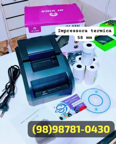 Impressora Térmica 58 MM USB Comércio Delivery Cupom Recibos