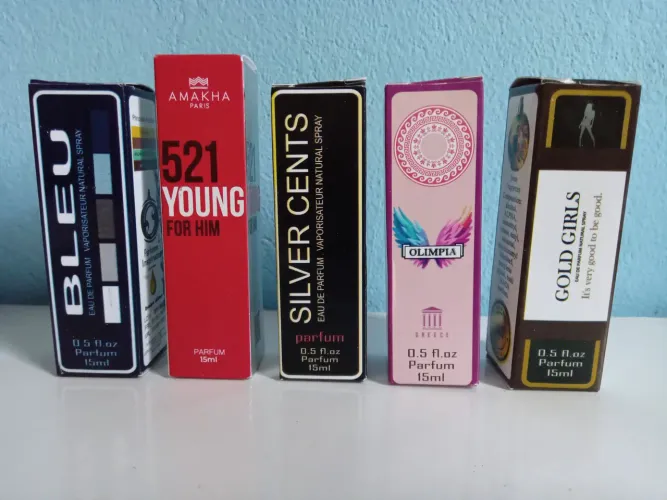 Kit 5 Perfumes de Bolso Importados