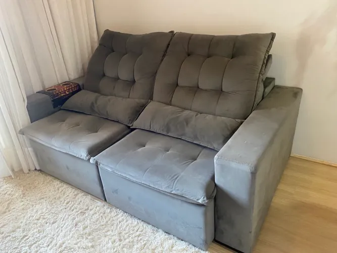 Sofá 2 Lugares Retrátil para Sala - usado