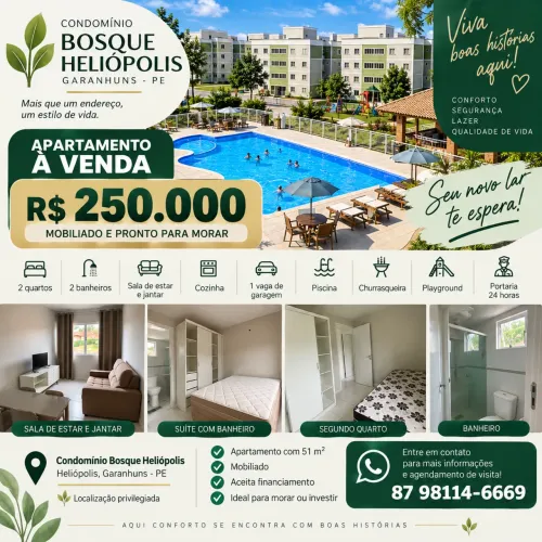 Vendo apartamento mobiliado 