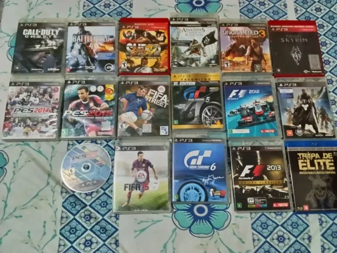 17 jogos originais de ps3