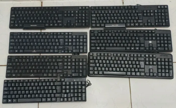 Lote Kit Com 7 Teclados Usb Para Computador Multilaser Goldentec