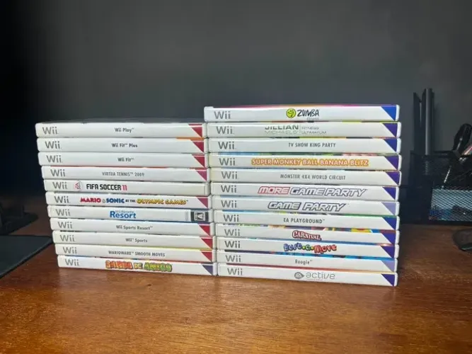 Lote 21 Jogos Wii PAL Europeu Completos com Manual - Leia a descricao