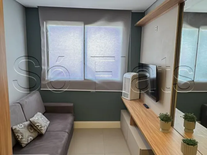 Studio Viva Benx Faria Lima, flat disponível para locação contendo 24m² e 1 dormitório.
