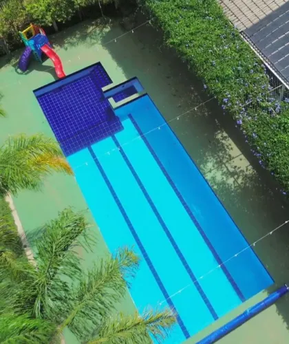 chácara com piscina aquecida e Dormitorios