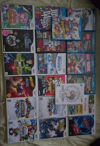 Lote de jogos de wii, wii u e 1 jogo de ps2