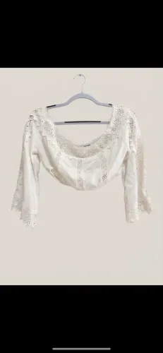 Cropped manga longa P