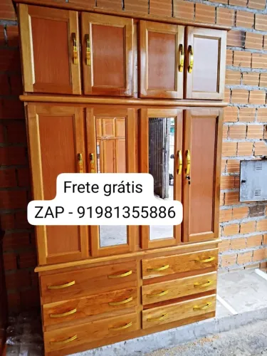 Guarda roupa de casal 4 portas novo!