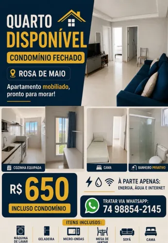 VAGA PARA QUARTO - ROSA ELZE