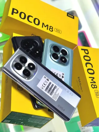 Poco M8 5G 08+256GB R$1799,00 Preto Verde Prata Lacrado