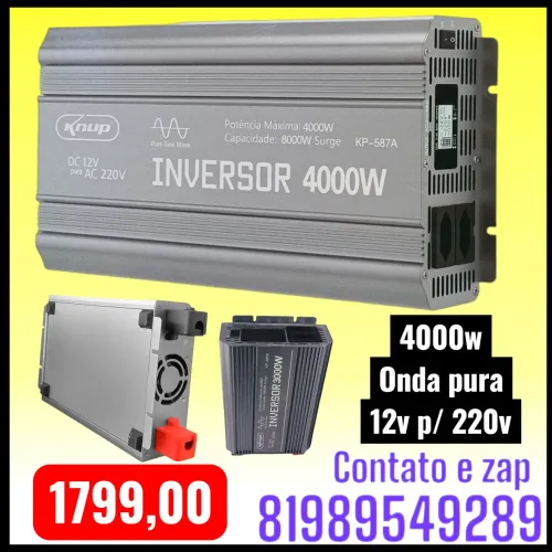 Inversor de onda pura 4000w 12v para 220v