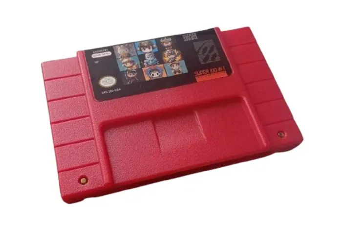 Cartucho Super 100 in 1 para Super Nintendo (100 Jogos Clássicos 16 bits)