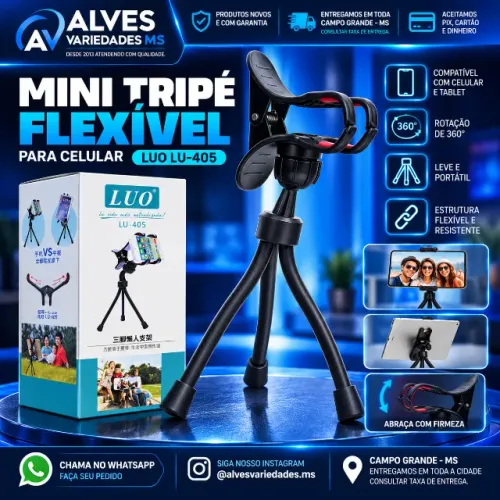 Tripé de mesa para celular