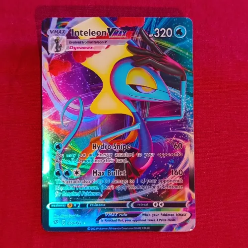 Inteleon Vmax Full art Brilhante (050/192) Pokemon Tcg