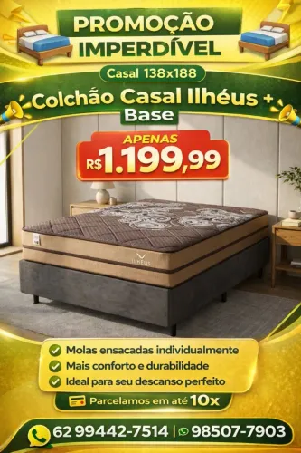 Colchão e base plumatex