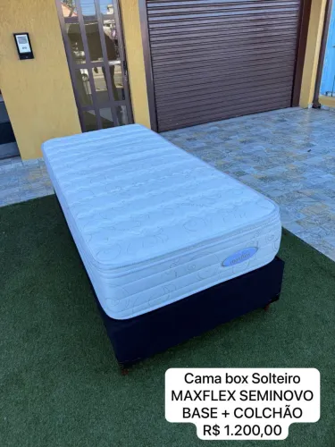 Cama Box Solteiro MAXFLEX SEMINOVO - ENTREGO