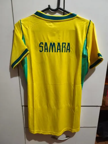 Camisa Brasil Amarela Copa do Mundo 2026 Feminina #SAMARA
