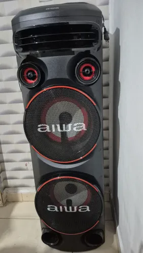 Caixa de som torre Aiwa,02 Bluetooth 2300 RMS amplificada