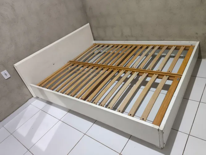Cama king Size Cama de Casal com Estrado Anatômico Camaflex (Alto Padrão / Madeira Nobre)