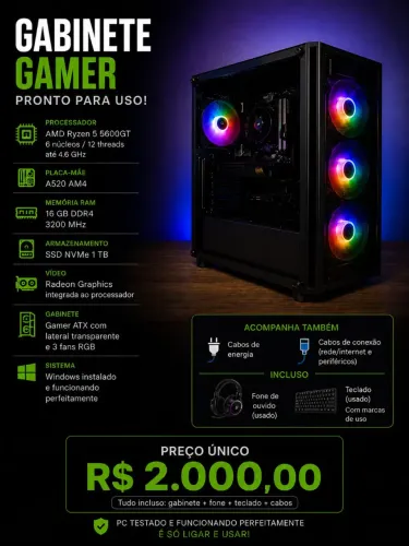 Gabinete gamer