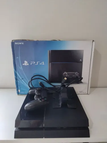 PS4 Fat 500GB Para Conserto + Controle Original + Caixa