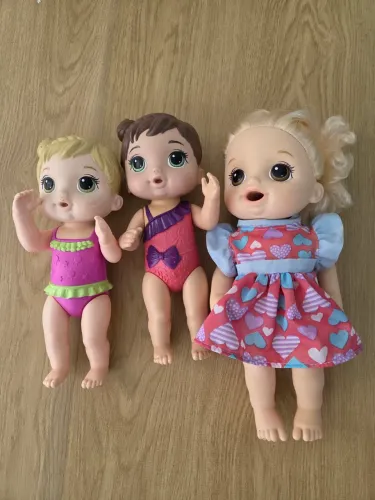 kit 3 bonecas baby alive