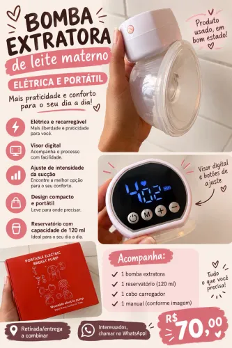 Bomba extratora elétrica