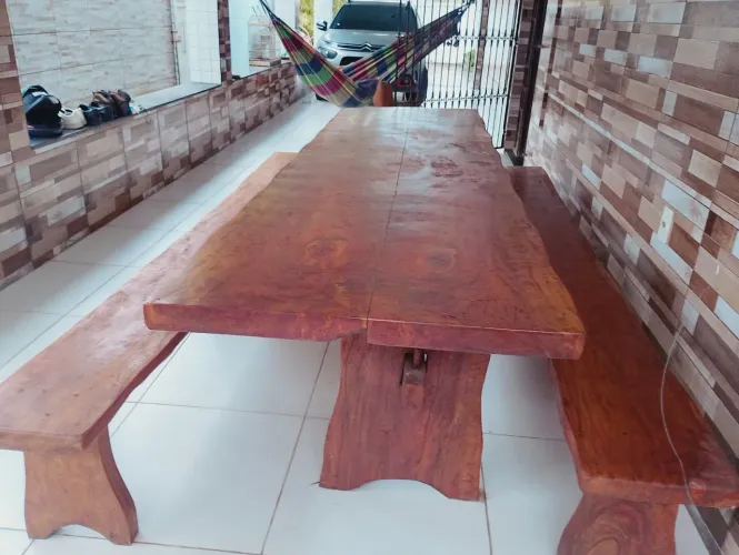 Mesa rústica 3x1 metro