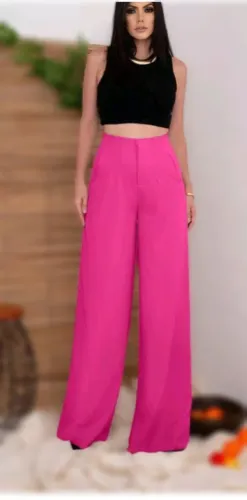 Calça social feminina cintura alta