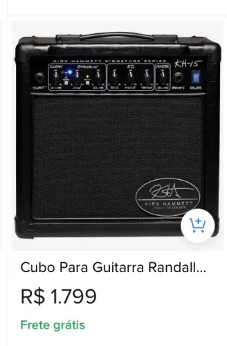 Amplificador Randall Kirk Hammet 15