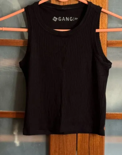 Regata gang canelada preta pp