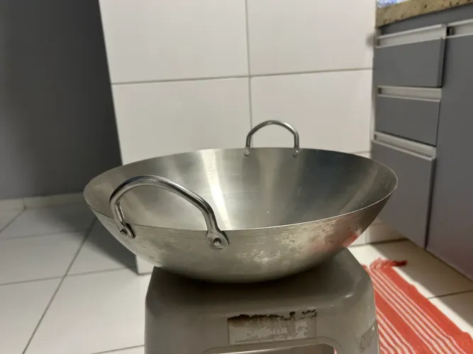 Tacho aço inox 304 para fritura 40 cm