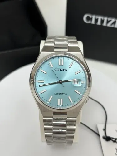 Relógio Citizen Tsuyosa NJ0151-53M Azul Tiffany 40mm Automático | Novo Full Set | Original