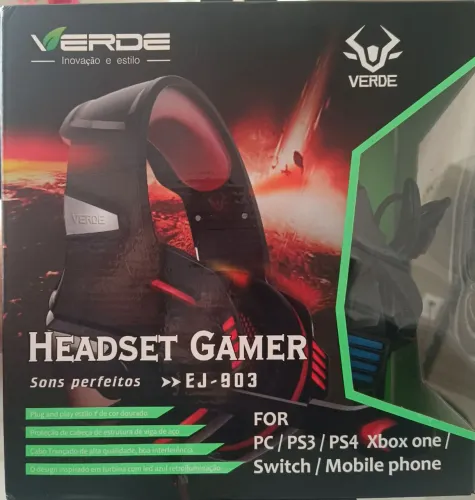 Fone Headset Gamer PC/ PS3 PS4 Xbox com microfone 