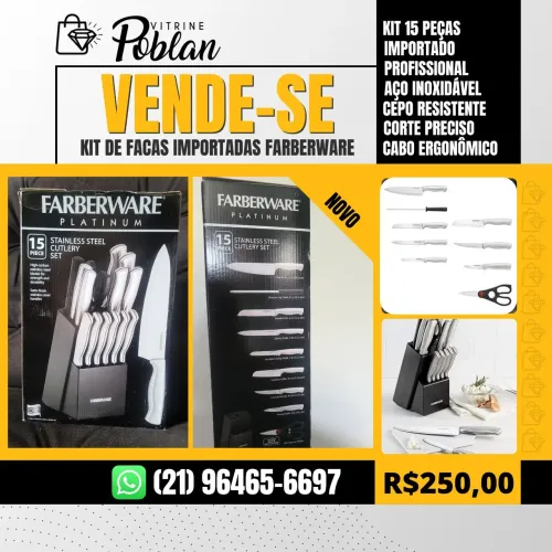 KIT DE FACAS IMPORTADAS FARBERWARE