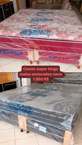 Camas Box Super kings molas ensacadas nova