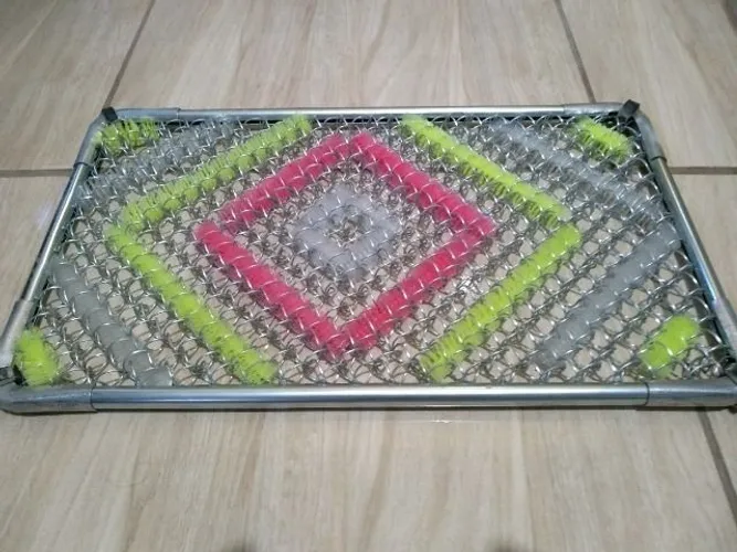 Capacho em metal galvanizado