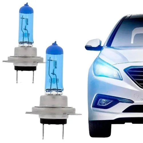 Par Lâmpada Super Branca H7 55W 12V Premium