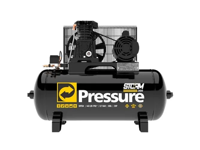 Compressor de Ar 100 Litros 140PSI 110/220V Mono Storm Pressure