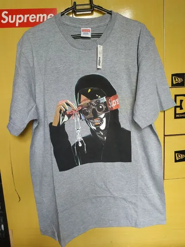 camiseta supreme cinza 